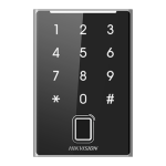 Cititor control acces cu tastatură, card, amprentă și QR, IP65 - HikVision DS-K1109DKFB-QR - imagine 2