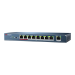 Switch 8 PoE + 1 Uplink 100 Mbps, 60W, 250m - HikVision DS-3E0109P-E/M(B)