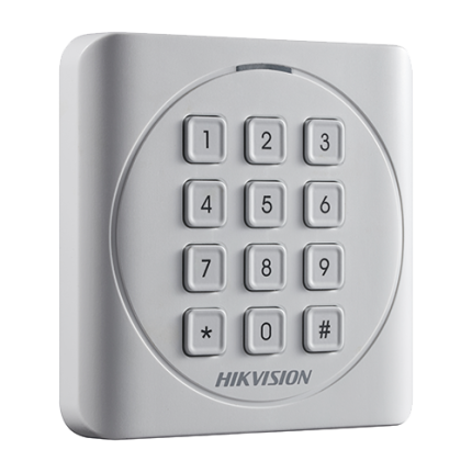 Cititor card cu tastatura, Mifare 13.56 MHz, RS-485, Wiegand - HikVision DS-K1801MK