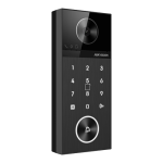 Panou exterior videointerfon TCP/IP 4MP, IR 3m, PIN, PoE, M1, IP65 - HIKVISION