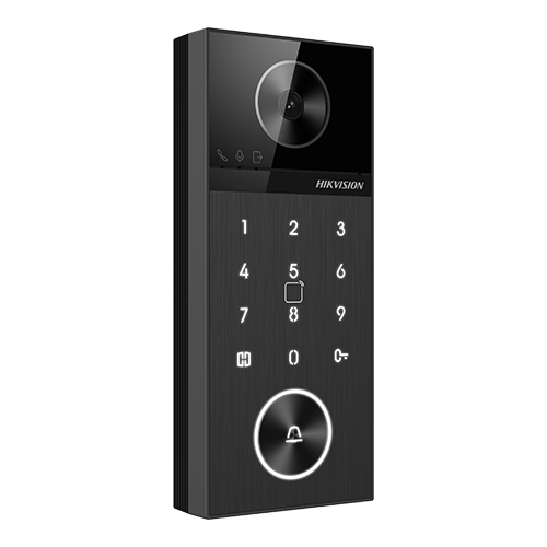 img41569large Panou exterior videointerfon TCP/IP 4MP, IR 3m, PIN, PoE, M1, IP65 - HIKVISION - imagine 1