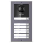 Panou frontal pentru 2 module de videointerfon modular, aluminiu - HikVision DS-KD-ACW2 - imagine 3