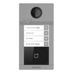 Post videointerfon IP, Wireless, 2MP, 4 familii, PoE, Mifare, Aparent - HikVision DS-KV8413-WME1 - imagine 2