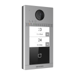 Videointerfon de exterior IP, 2MP, Mifare, Wireless, PoE - HikVision DS-KV8213-WME1(B)