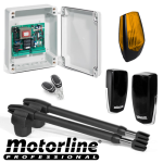 Kit automatizare porti batante 4m cu brat melcat pentru stalpi grosi - Motorline LINCE600-KIT