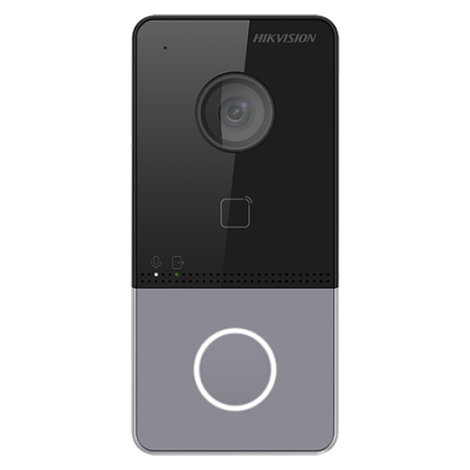 Post exterior videointerfon IP, Wireless, 2MP, 1 familie, PoE, IC Card, IR- HikVision DS-KV6113-WPE1