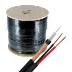 Cablu coaxial RG59 + alimentare 2x0.75, 305m, negru - OEM RG59-2X0.75-B