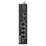 Switch 4 PoE + 2 Uplink SFP 1000 Mbps, 60W, 1 port Hi-PoE - HikVision DS-3T0506HP-E-HS