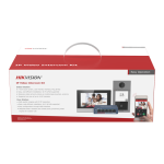 Kit videointerfon 2MP, Mifare, monitor 7 inch, montaj aparent, 1 familie - HikVision DS-KIS604-S(C) - imagine 2