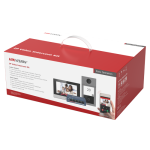 Kit videointerfon 2MP, Mifare, monitor 7 inch, montaj aparent, 1 familie - HikVision DS-KIS604-S(C) - imagine 3