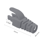 Manson protectie mufa RJ45, gri (100buc) - ASYTECH Networking RJ45-CAP-GY