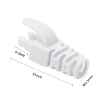 Manson protectie mufa RJ45, alb (100buc) - ASYTECH Networking RJ45-CAP-WH