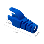 Manson protectie mufa RJ45, albastru (100buc) - ASYTECH Networking RJ45-CAP-BL