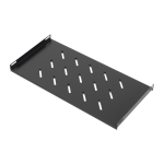 Raft fix pentru rack perete 600mm , negru, 19inch - OEM ASY-R-600P