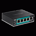 Switch 4 porturi Fast Ethernet Long Range 250m PoE+ 60W, 1 port Fast Ethernet - TRENDnet
