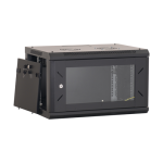 Rack perete 4U 19'' 600x450, capacitate incarcare 80 Kg, negru - ASYTECH Networking - imagine 4
