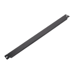 Panou metalic rack 19 inch, negru, 483x44 mm  - ASYTECH Networking ASY-BP-1U