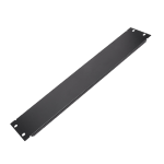 Panou metalic rack 19 inch, negru, 483x88 mm - ASYTECH Networking ASY-BP-2U
