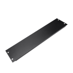 Panou metalic rack 19 inch, 3U, negru RAL 9004, 483x133 mm - ASYTECH Networking ASY-BP-3U