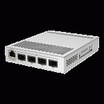 Smart Switch, 1 x Gigabit, 4 x SFP+ 10Gbps - Mikrotik