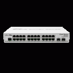 Switch 24 x Gigabit, Router, 2 x SFP+, 1U, RAM: 512 MB - MikroTik CRS326-24G-2S-RM