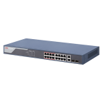 Switch 16 PoE Mangement 100Mbs + 2 Uplink RJ45 Gigabit si 2 SFP, 230W - HikVision DS-3E1318P-EI