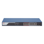Switch 16 PoE Mangement 100Mbs + 2 Uplink RJ45 Gigabit si 2 SFP, 230W - HikVision DS-3E1318P-EI - imagine 2