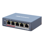Switch 4 porturi PoE si 1 port Uplink 10/100Mbs, 60W, cu management - HikVision DS-3E1105P-EI - imagine 2