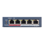 Switch 4 porturi PoE si 1 port Uplink 10/100Mbs, 60W, cu management - HikVision DS-3E1105P-EI - imagine 4