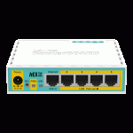 Router hEX PoE Lite, 5 x Fast Ethernet 4 x PoE, RouterOS L4 - Mikrotik - imagine 2