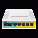 Router hEX PoE, 5 x Gigabit 4 PoE, 1 x SFP, RouterOS L4 - Mikrotik - imagine 2