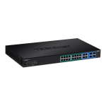 Switch Web Smart, 16 x Gigabit PoE+, 4 x Gigabit/SFP, putere 370W - TRENDnet