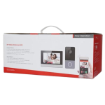 Kit videointerfon 2MP, IC Card, monitor 7inch, aparent, 1 familie, wireless - HikVision DS-KIS603-P - imagine 2