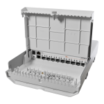 Switch netFiber 9, 4 x SFP+ 10G, 5 x SFP 1G, 1 x Gigabit (PoE-In), outdoor - MikroTik
