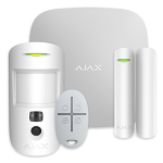 Kit sistem de alarma wireless, 25 partitii, 100 dispozitive - Ajax STARTERKIT CAM PLUS WHT