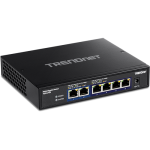 Switch 6 porturi, 4 x 2.5G si 2 x 10G , Fanless - TRENDnet