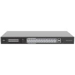Switch 24 porturi PoE, uplink 2 porturi combo, 1 port RJ45 Gigabit + 1 port SFP - UNV