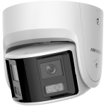 Camera IP panoramica 4MP, Card, AcuSense, LED 30m, 2x2,8mm, PoE - HikVision DS-2CD2347G2P-LSU-SL - imagine 3