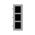 Rama 3 module pentru videointerfon modular, seria 2, ingropata - HikVision DS-KD-ACF3 - imagine 2