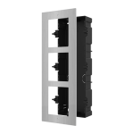 Rama 3 module pentru videointerfon modular, seria 2, ingropata - HikVision DS-KD-ACF3 - imagine 3