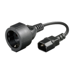 Cablu alimentare IEC - SCHUKO, 20 cm - OEM IEC-SCHUKO-20