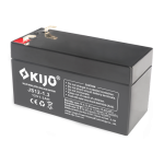 Acumulator AGM 12V, 1.3Ah, Terminal F1 Cupru - Kijo Battery JS12-1.3