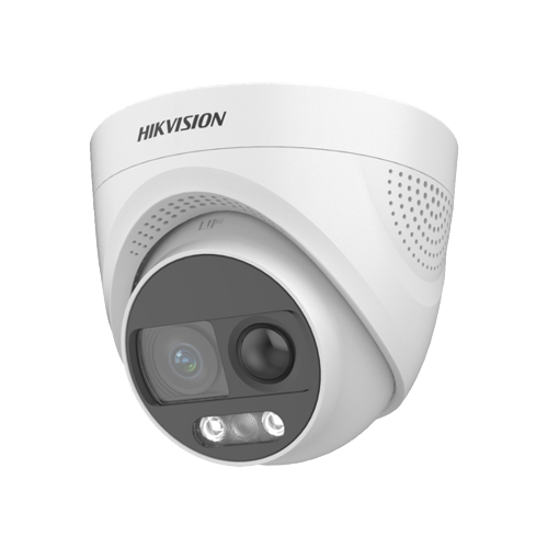 img9282large Camera ColorVu, 6MP, LED 20m, PIR 11m, Alarma, Lentila 2,8mm, Mic - HikVision DS-2CE72KF3T-PIRXO - imagine 1
