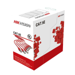 Rola 305m cablu de rețea CAT5E UTP Cupru Solid, 0,5 mm, CM - HikVision DS-1LN5E-S