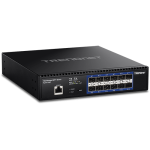 Switch 12 porturi SFP+ 1/10G, 1 x consola RJ45, management, 1U - TRENDnet