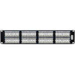 Patch Panel 48 porturi RJ45 UTP 19", Cat5/5e - TRENDnet - imagine 2