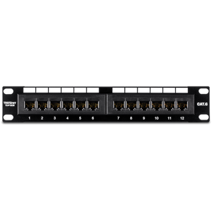 Patch Panel 12 porturi RJ45 UTP 10", Cat6 - TRENDnet