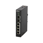 Switch PoE 3 porturi + 1 port Hi-POE + 2 porturi prin fibra optica - Dahua PFS4206-4P-96