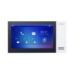 Post interior videointerfon IP, 7 inch LCD, Micro SD, PoE, Alb - Dahua VTH2421FW-P
