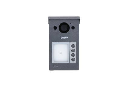 Post exterior videointerfon IP, 2MP, 4 familii, PoE, Mifare, IR, Aparent - Dahua VTO3311Q-WP